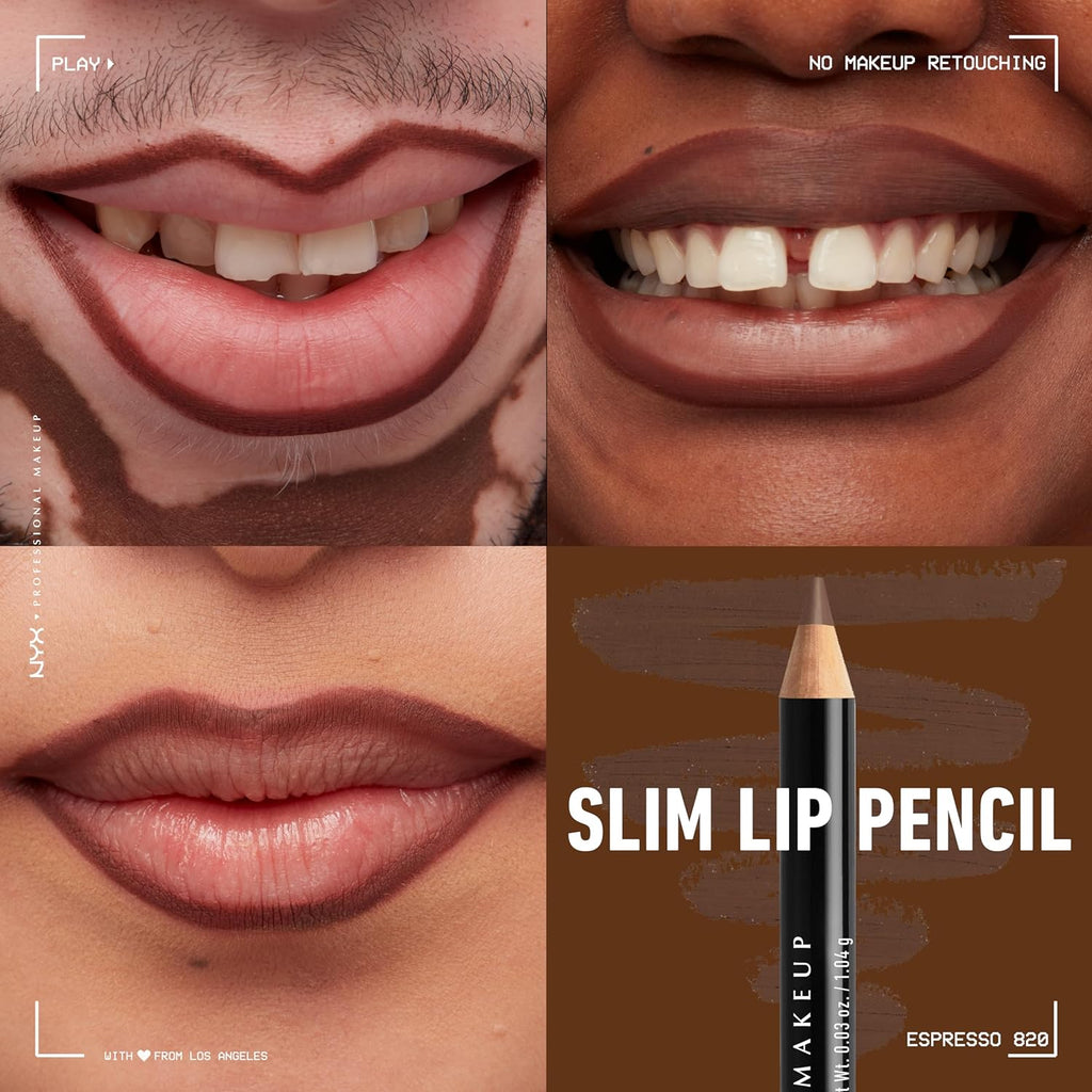 Get the Perfect Pout with NYX Slim Lip Pencil in Espresso - Long-Lasting & Creamy! 💄✨